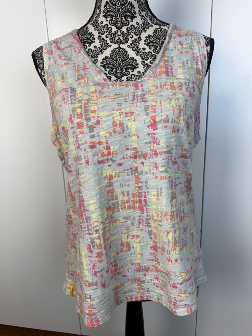 Lole Women's Multicolor Abstract cotton v-neck Tank Top